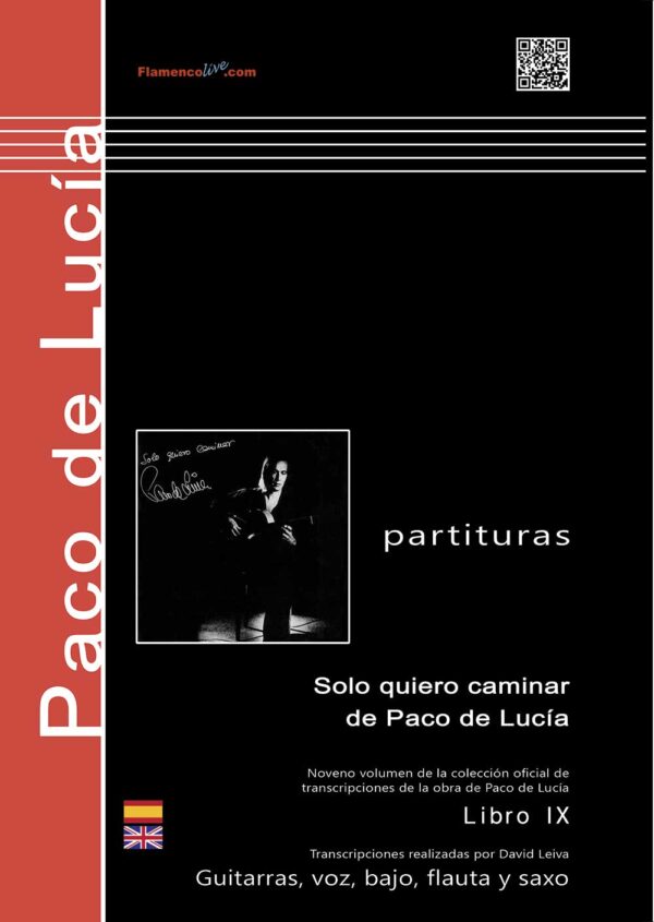 SOLO QUIERO CAMINAR - libro partituras - Paco de Lucía