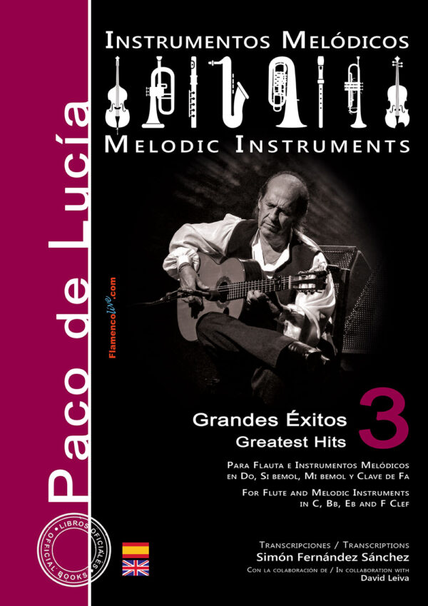Grandes éxitos de Paco de Lucía para Instrumentos Melódicos Vol.3 - Simón Fernández