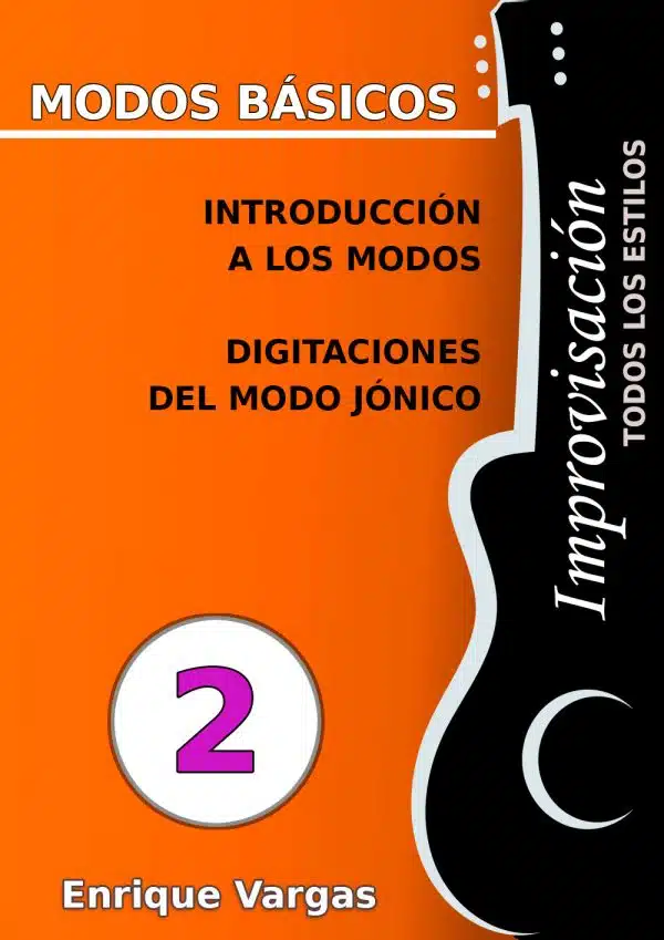 2 - INTRODUCCIÓN A LOS MODOS. DIGITACIONES DEL MODO JÓNICO- Improvisación para guitarra (multi-estilo) por Enrique Vargas